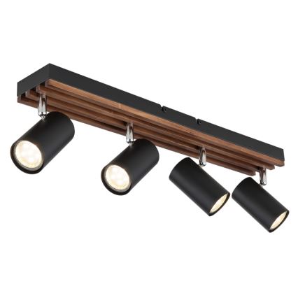 Globo - Spotlight 4xGU10/25W/230V svart