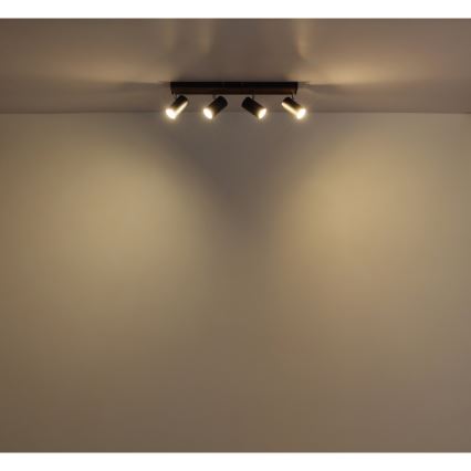 Globo - Spotlight 4xGU10/25W/230V svart