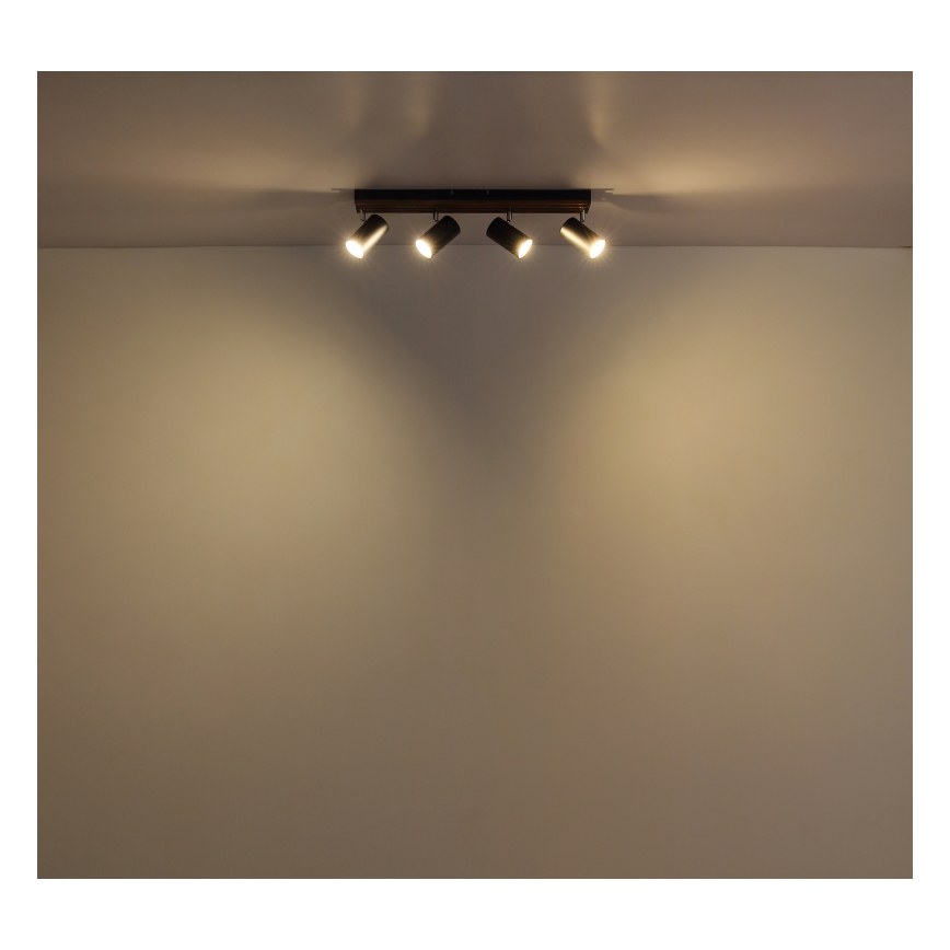 Globo - Spotlight 4xGU10/25W/230V svart