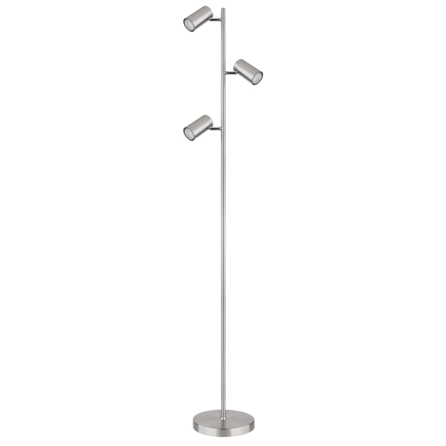 Globo - Golvlampa 3xGU10/5W/230V matt krom
