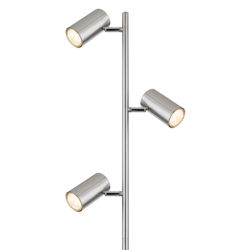 Globo - Golvlampa 3xGU10/5W/230V matt krom