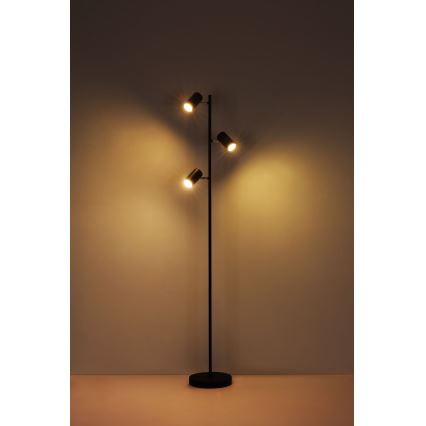 Globo - Golvlampa 3xGU10/5W/230V svart