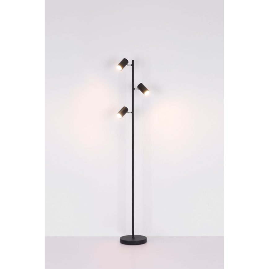 Globo - Golvlampa 3xGU10/5W/230V svart