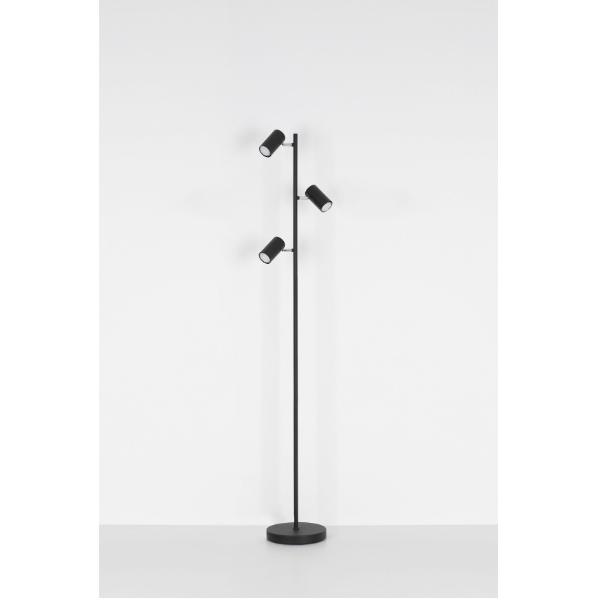 Globo - Golvlampa 3xGU10/5W/230V svart