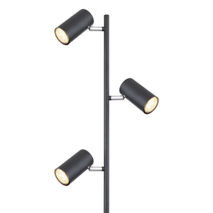 Globo - Golvlampa 3xGU10/5W/230V svart