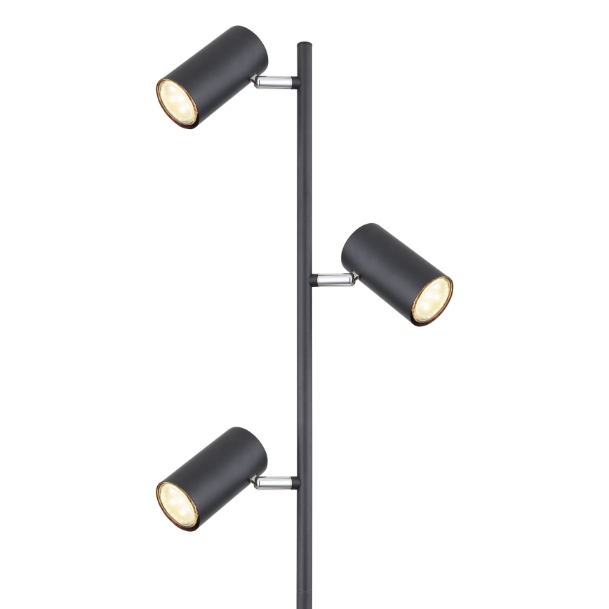 Globo - Golvlampa 3xGU10/5W/230V svart