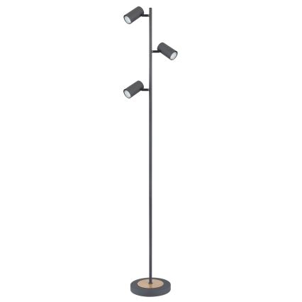 Globo - Golvlampa 3xGU10/5W/230V grå