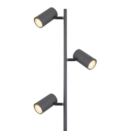 Globo - Golvlampa 3xGU10/5W/230V grå