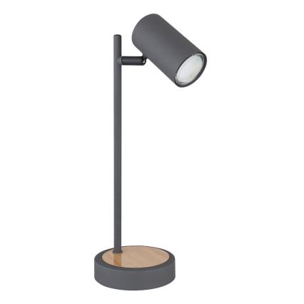 Globo - Bordslampa ROBBY 1xGU10/5W/230V grå/brun