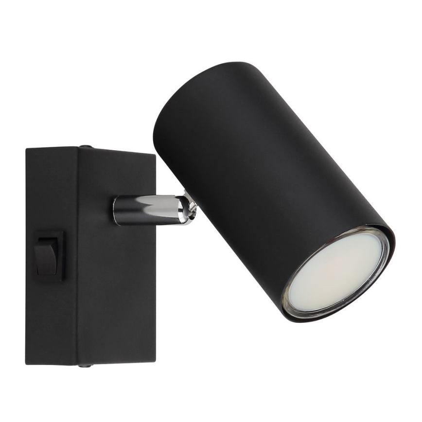 Globo - Väggspotlight 1xGU10/25W/230V svart