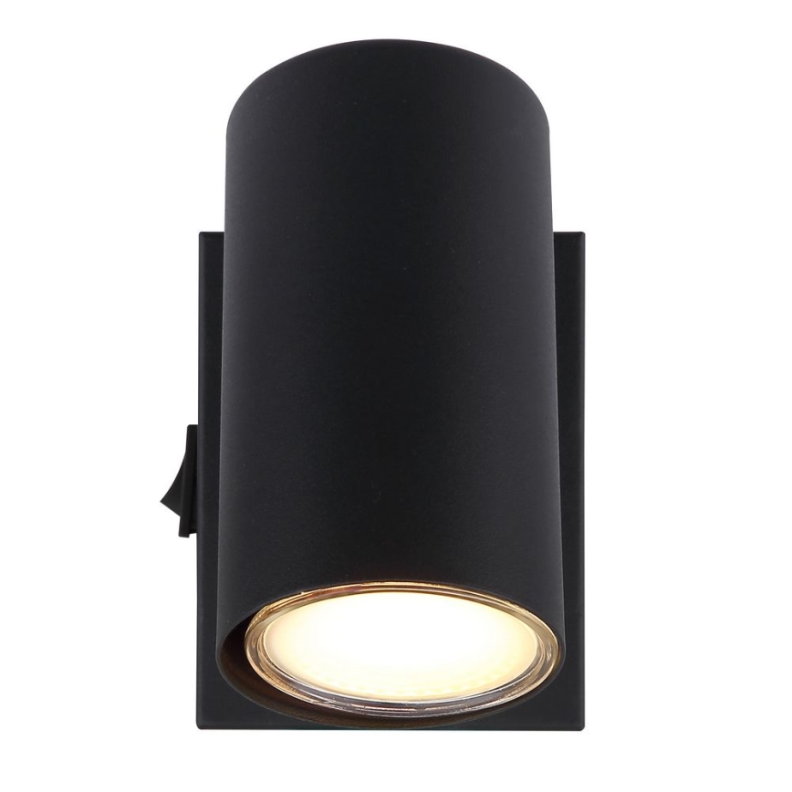 Globo - Väggspotlight 1xGU10/25W/230V svart