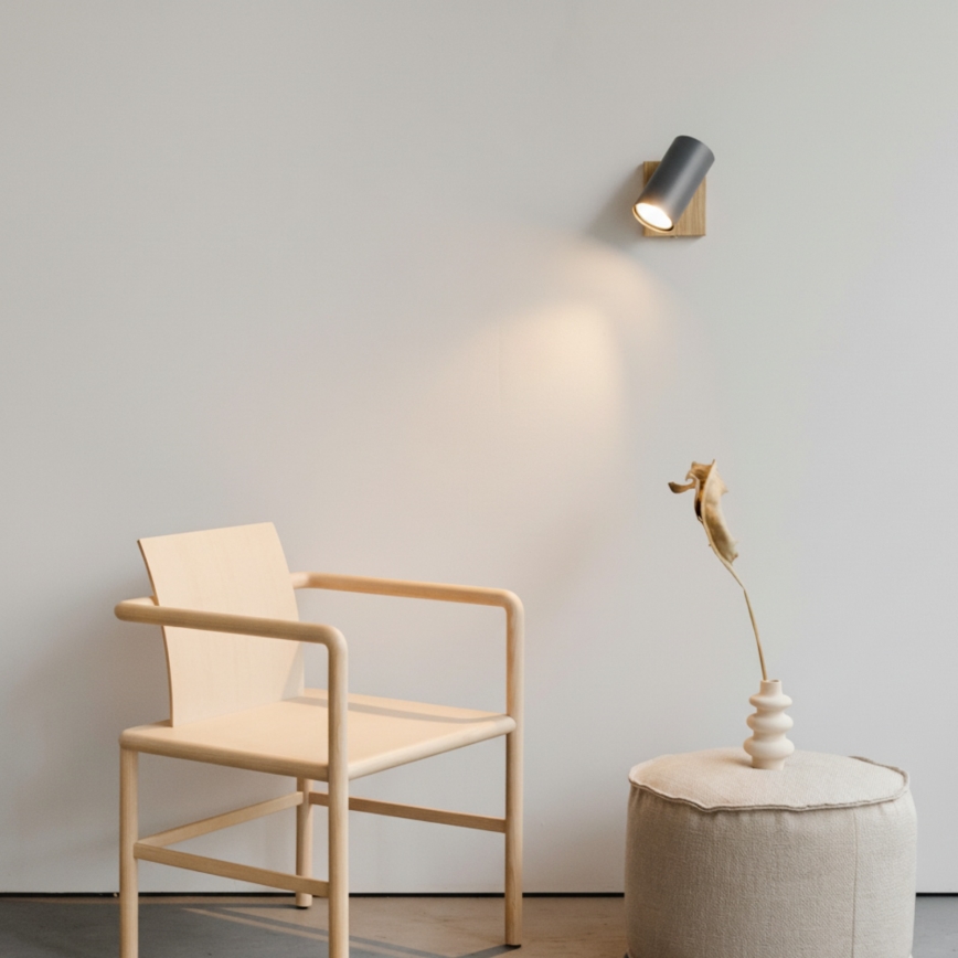 Globo  - Vägg spotlight ROBBY 1xGU10/25W/230V grå/brun