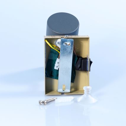 Globo  - Vägg spotlight ROBBY 1xGU10/25W/230V grå/brun