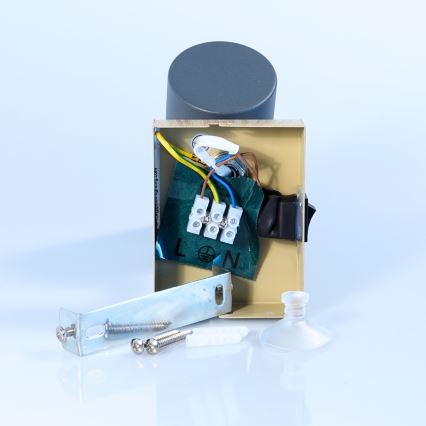 Globo  - Vägg spotlight ROBBY 1xGU10/25W/230V grå/brun