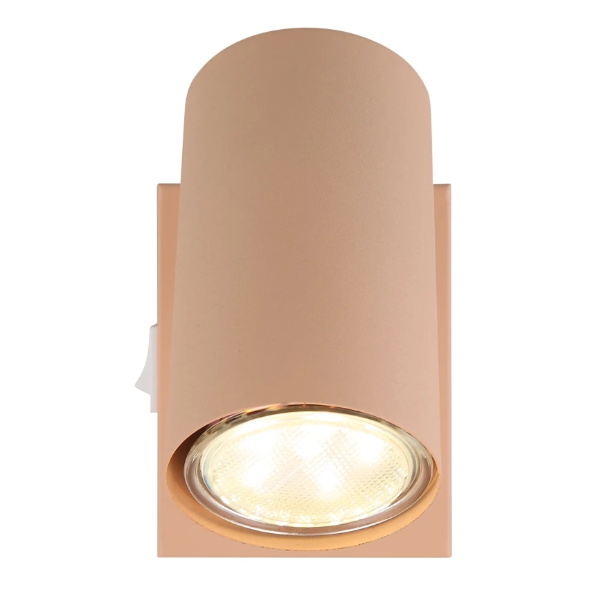 Globo - Väggspotlight 1xGU10/25W/230V orange