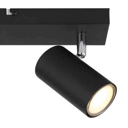 Globo - Spotlampa 2xGU10/35W/230V svart