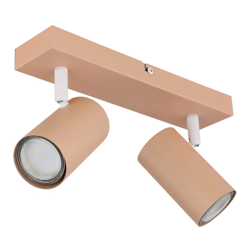 Globo - Spotlight 2xGU10/25W/230V orange