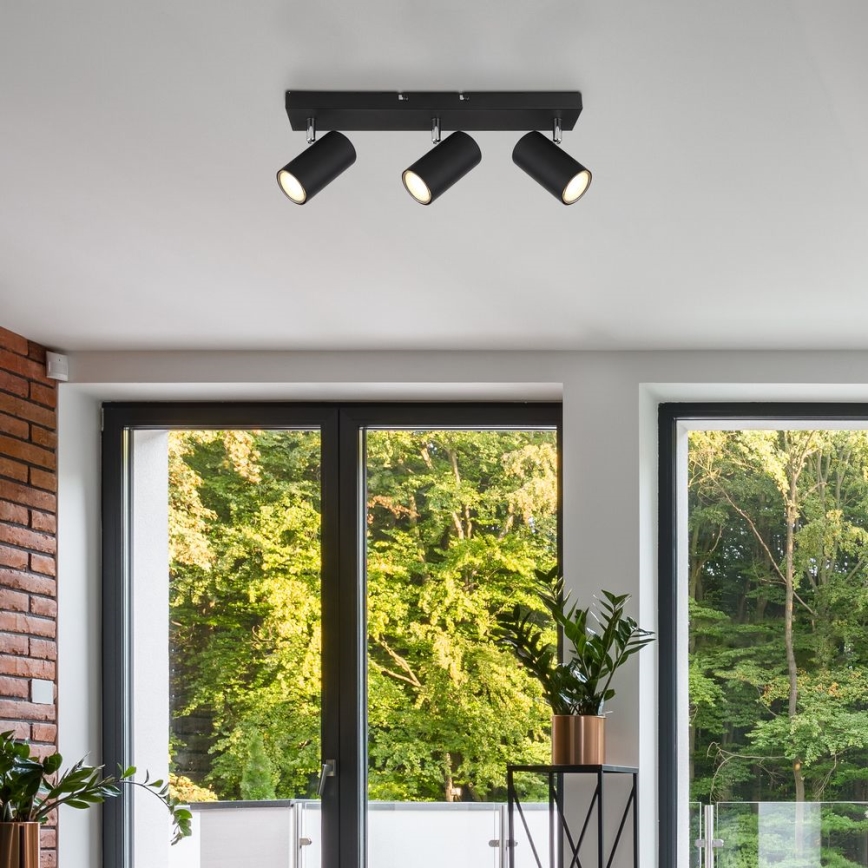 Globo - Spotlampa 3xGU10/35W/230V svart