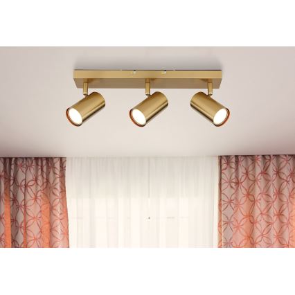 Globo - Spotlight 3xGU10/35W/230V guld
