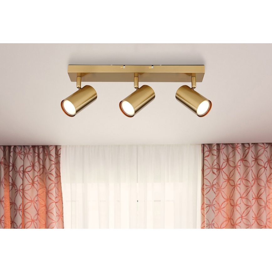 Globo - Spotlight 3xGU10/35W/230V guld