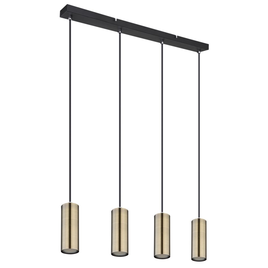 Globo - Taklampa med 4xGU10/35W/230V svart/mässing