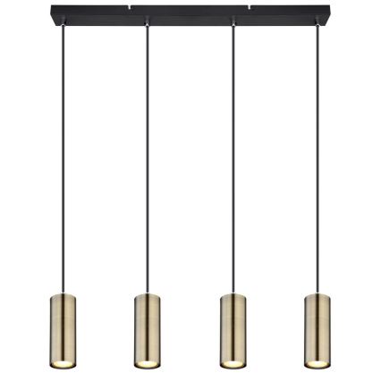 Globo - Taklampa med 4xGU10/35W/230V svart/mässing