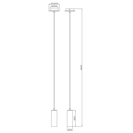 Globo - Taklampa 1xGU10/35W/230V grå/brun