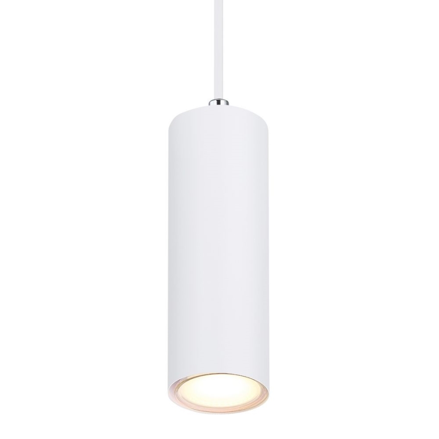 Globo - Ljuskrona med upphängningsrem 1xGU10/35W/230V vit