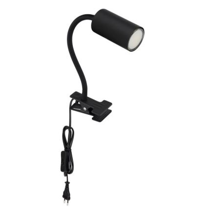 Globo - Flexibilní lampa med klämma 1xGU10/25W/230V svart