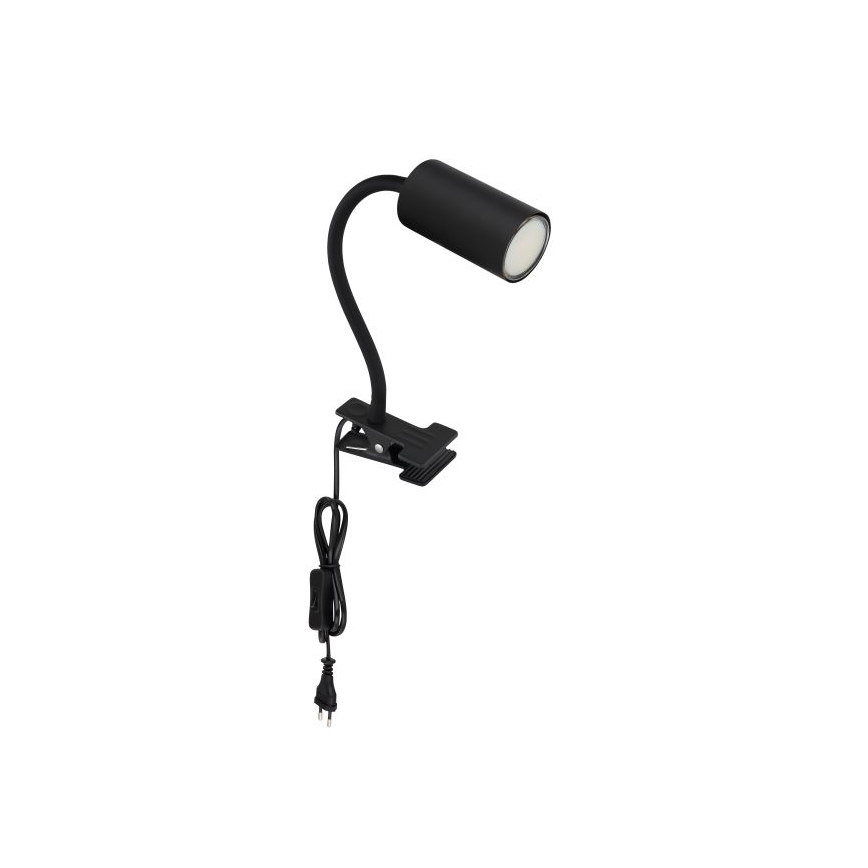 Globo - Flexibilní lampa med klämma 1xGU10/25W/230V svart