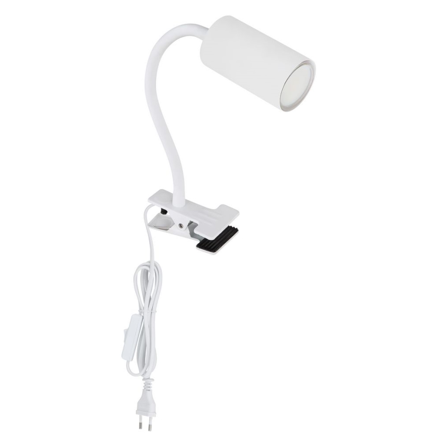 Globo - Flexibilní lampa med klämma 1xGU10/25W/230V vit