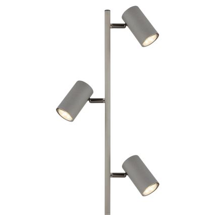 Globo - Golvlampa 3xGU10/5W/230V grå