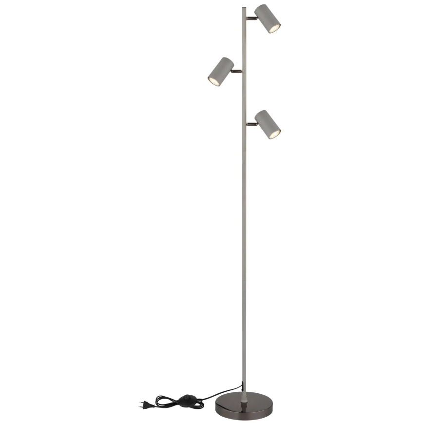 Globo - Golvlampa 3xGU10/5W/230V grå