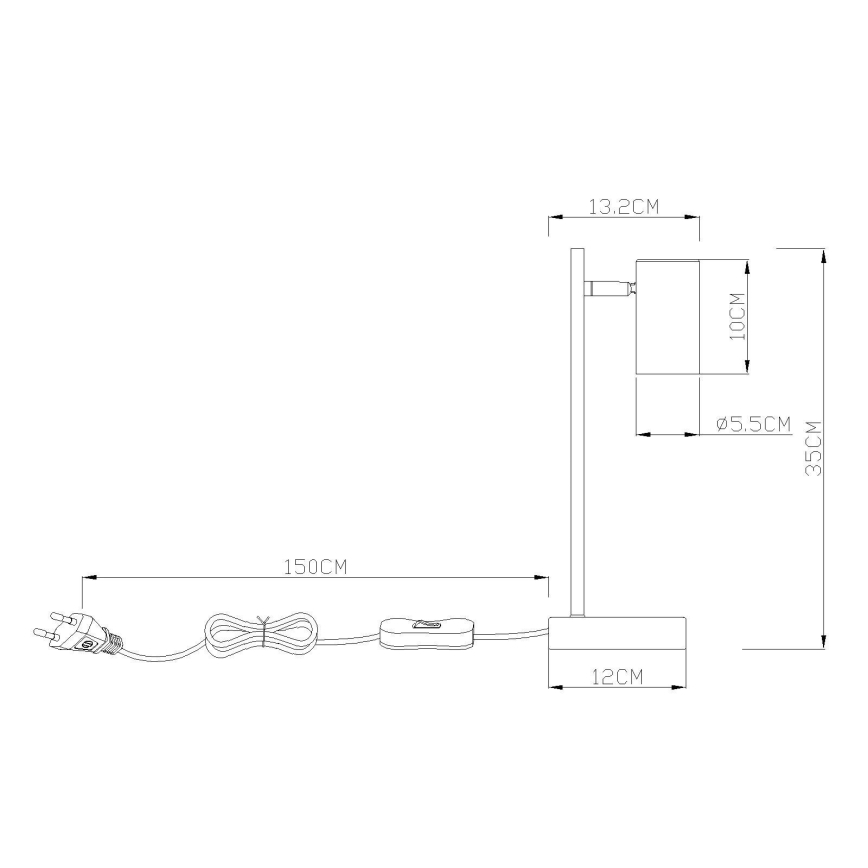 Globo - Bordslampa 1xGU10/5W/230V orange