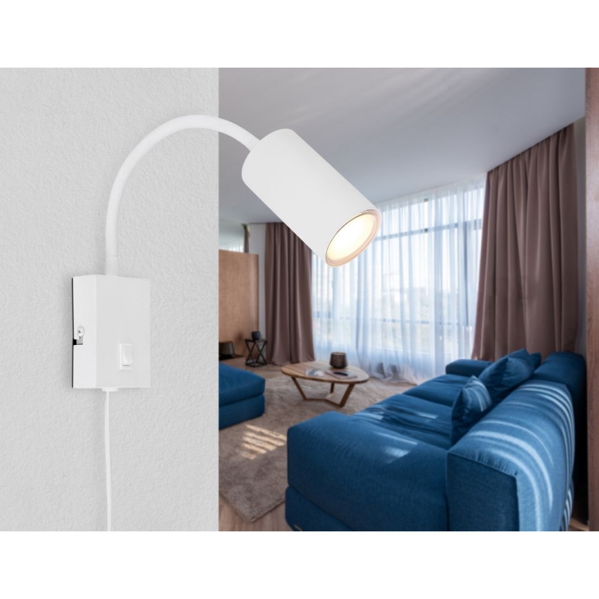 Globo - Flexibilní nástěnná lampa 1xGU10/25W/230V vit