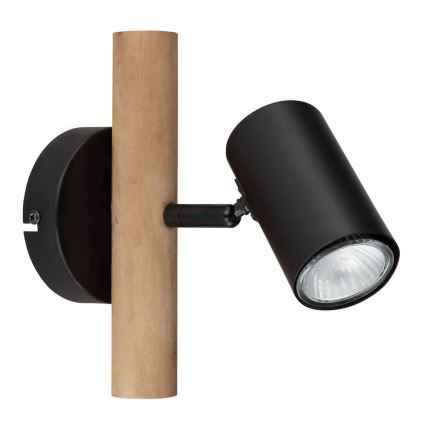 Globo - Väggspotlight 1xGU10/5W/230V trä/metall