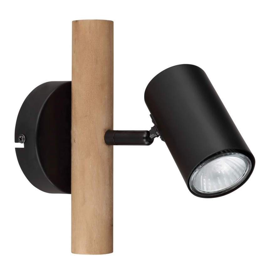 Globo - Väggspotlight 1xGU10/5W/230V trä/metall