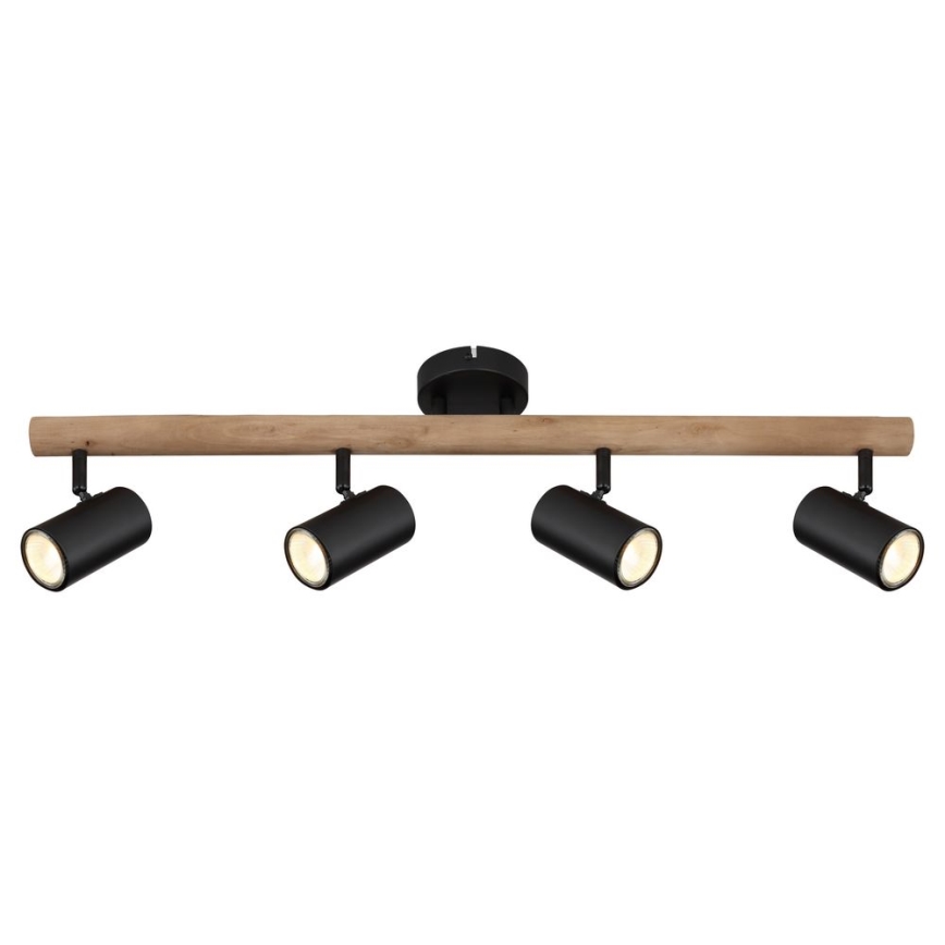 Globo - Spotlight 4xGU10/5W/230V trä/metall