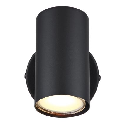 Globo - Väggspotlight 1xGU10/25W/230V svart