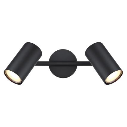 Globo - Spotlight 2xGU10/25W/230V svart