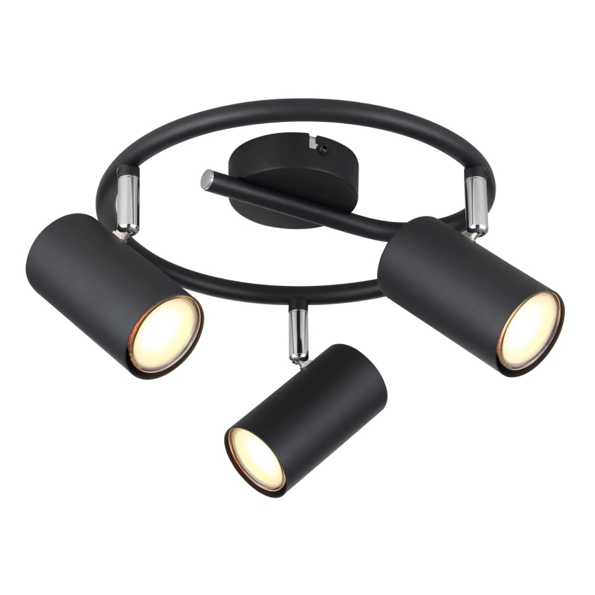 Globo - Spotlight 3xGU10/25W/230V svart