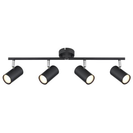Globo - Spotlight 4xGU10/25W/230V svart
