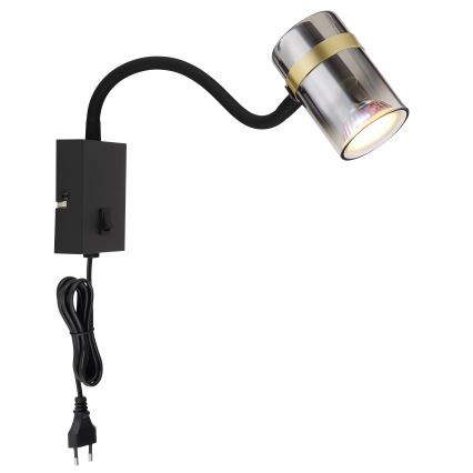 Globo - Flexibel vägglampa 1xGU10/8W/230V