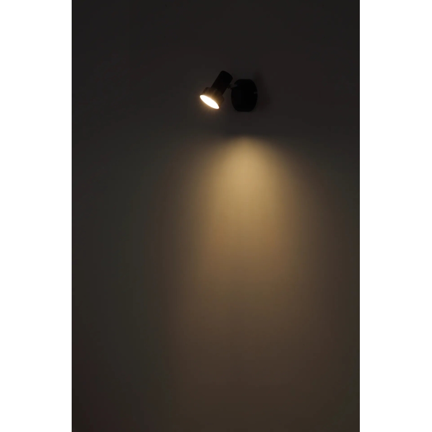 Globo - Väggspotlight 1xGU10/25W/230V svart/guld