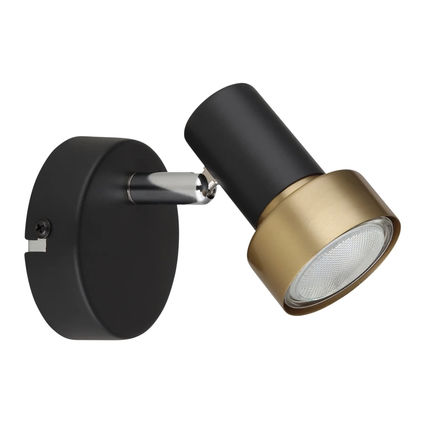 Globo - Väggspotlight 1xGU10/25W/230V svart/guld