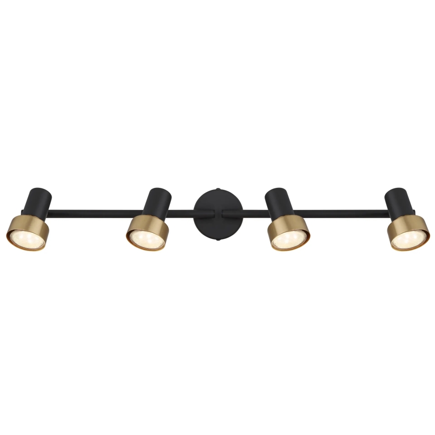 Globo - Spotlight  4xGU10/25W/230V svart/guld