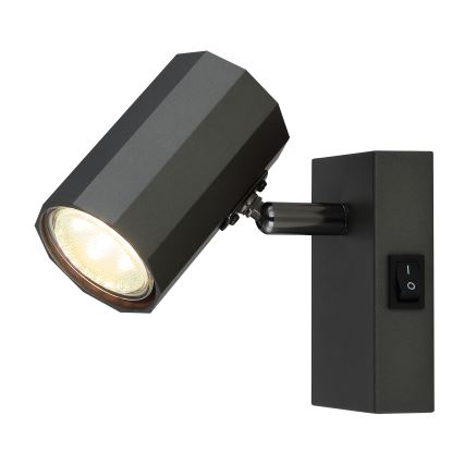 Globo - Väggspotlight 1xGU10/25W/230V svart