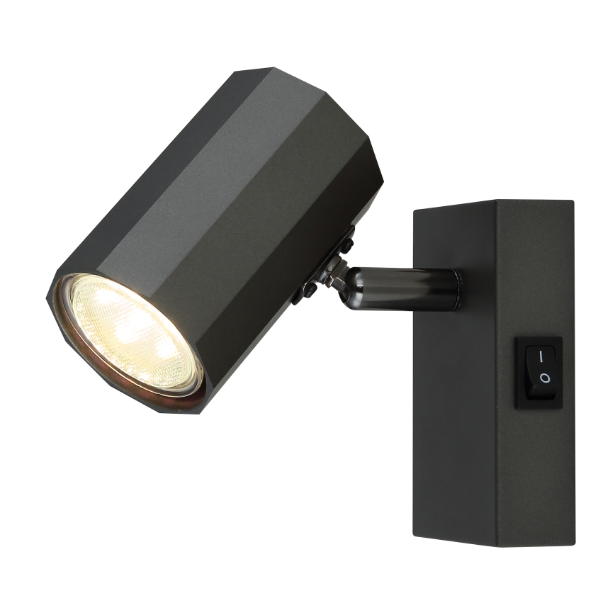 Globo - Väggspotlight 1xGU10/25W/230V svart