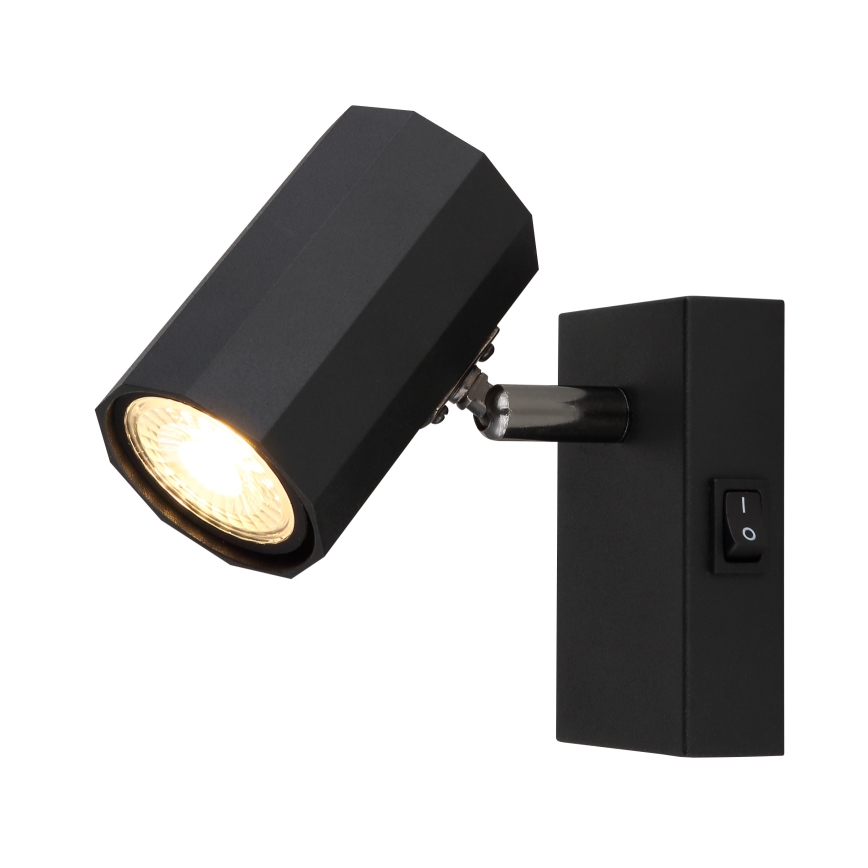Globo - Väggspotlight 1xGU10/25W/230V svart