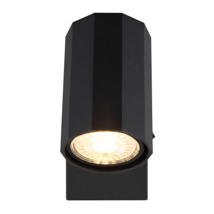 Globo - Väggspotlight 1xGU10/25W/230V svart